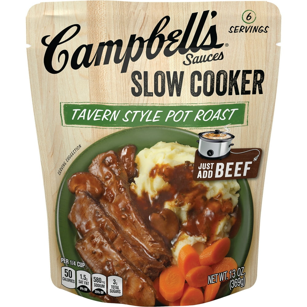 Campbell's Slow Cooker Sauces Tavern Style Pot Roast, 13 oz. Pouch