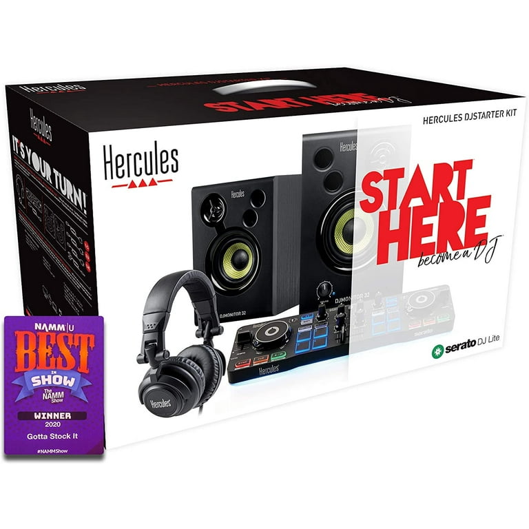 Hercules DJ Starter Kit | Starlight USB DJ Controller with Serato