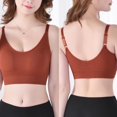 thumbnail image 1 of POINTERTECK Stylish Women Solid Color Padded Wireless Elastic Ribbed Tube Top Bra Underwear Apricot One Size, 1 of 13