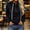 Black, variant on Womens Casual Zip Up Hoodie Soft Fabric Basic Layering Hooded Jacket with Kangaroo Pocket
