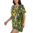 thumbnail image 2 of Kdxio Cactus 4 Print Pajamas Sets for Women Short-Sleeved Pjs with Lounge Shorts Two Piece Sleepwear S-4XL, 2 of 5
