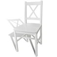 thumbnail image 4 of vidaXL Dining Chairs Accent Chair with Curved Slat Back for Kitchen Pinewood, 4 of 41