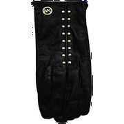 Michael Kors Women's Leather Astor Studded Gloves Black Size XL