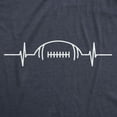 thumbnail image 2 of Mens Football Heart Rate T Shirt Funny Sunday Gameday Tee Graphic Tees, 2 of 9