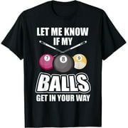 Billiards Lover's Pool Table T-Shirt - Cue Stick Snooker Gift for 8 Ball Players