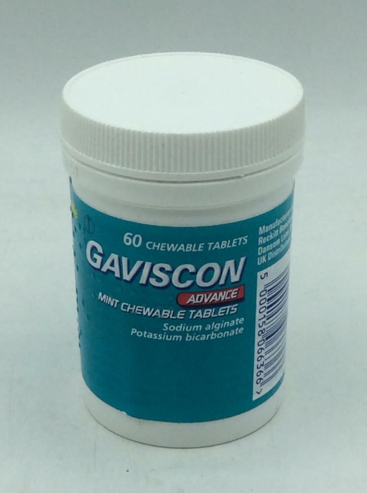 A2Z STORE Gaviscon Advance Chewable Peppermint 60 Tablets Pack Of 1