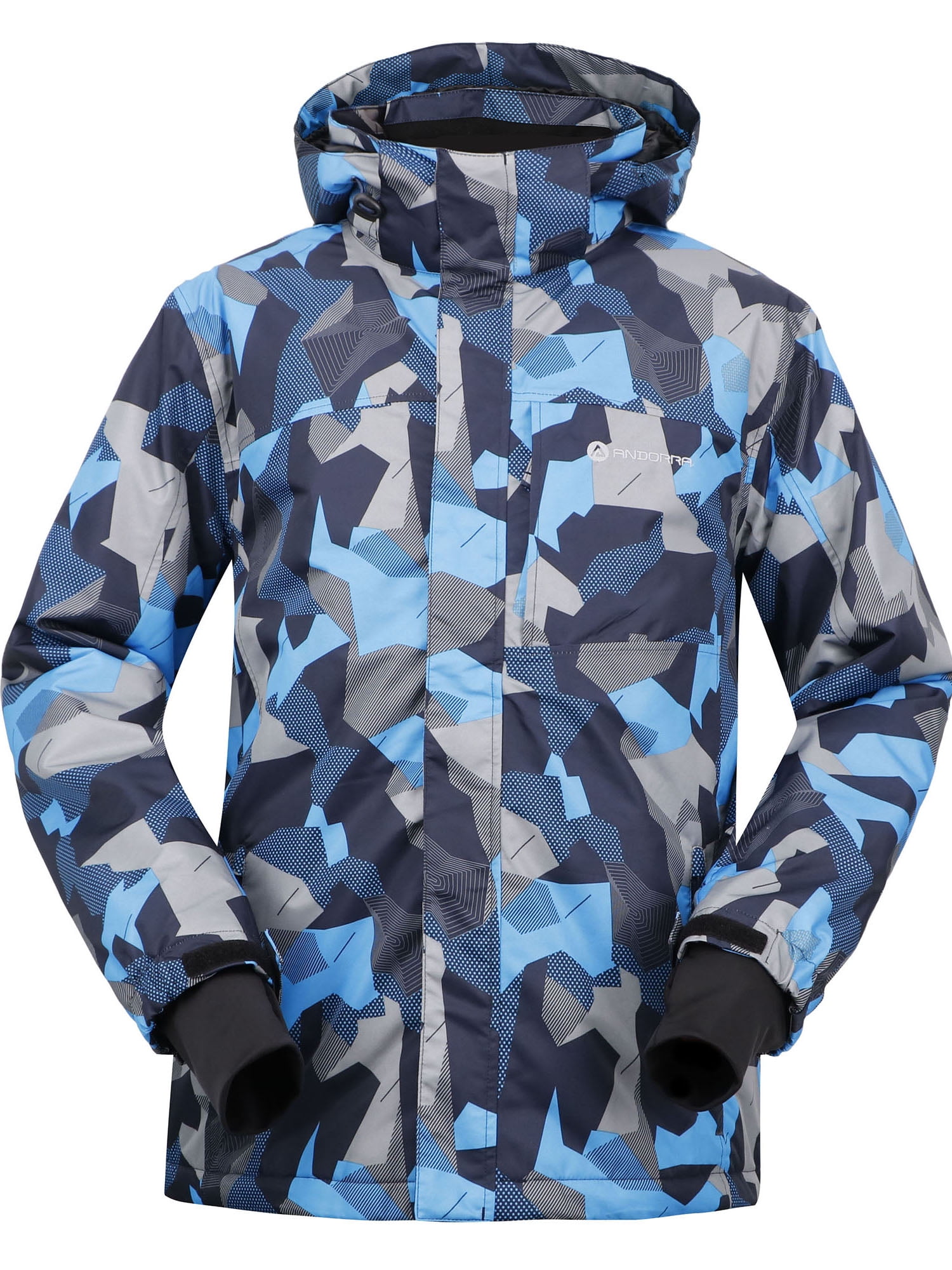 Andorra Mens Ski Jacket Performance Insulated Snow Jacket with Hood