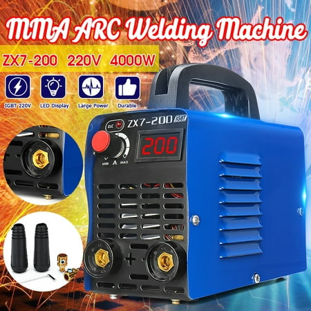 220V ZX7-200 Mini Portable MMA ARC Welder IGBT Welding Machine Inverter
