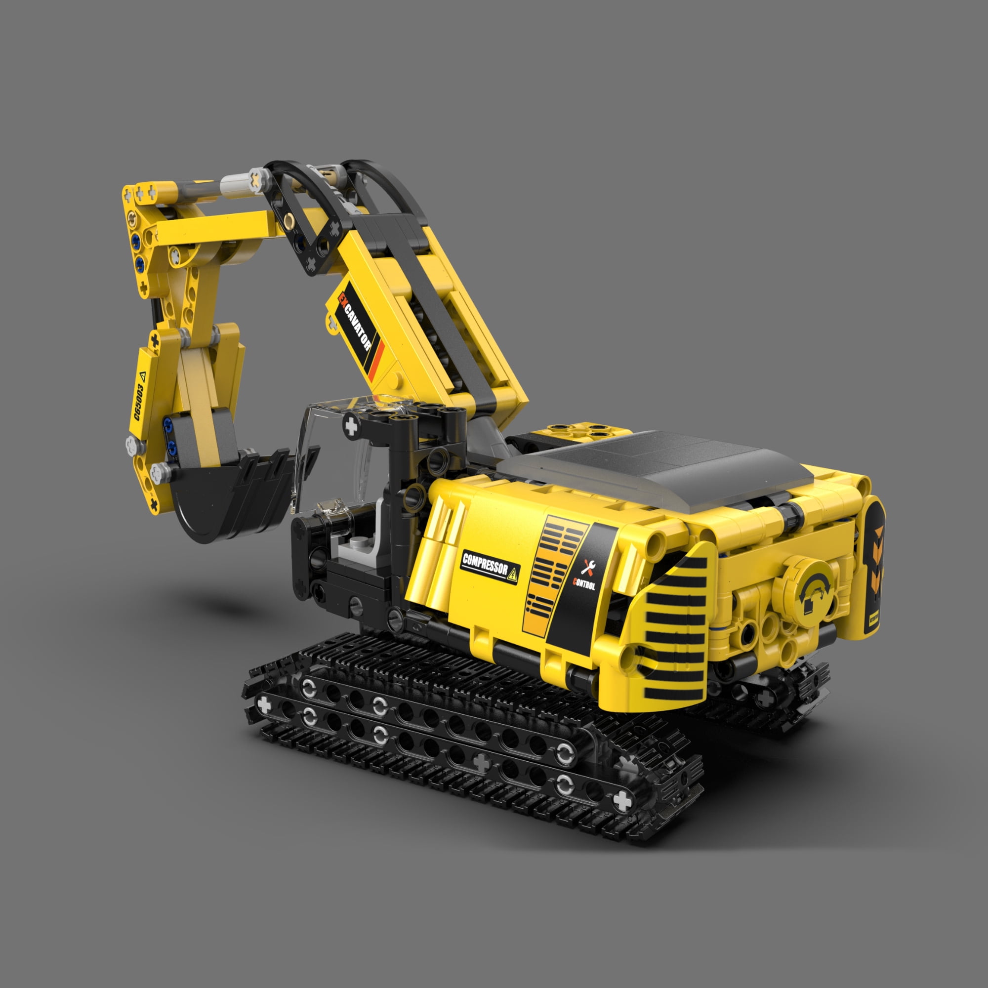 CaDA® Heavy Duty Excavator Model Building Set C65003W Building Toy for Kids 8+ (467 Pieces)