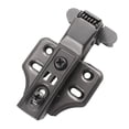 thumbnail image 2 of DOLITY Aluminum Frame Door Hinge Durable Buffer Hinge for Wardrobe Bookcase Cabinet Gray middle bend, 2 of 9