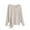 Beige, variant on BXINGOHAI Sweaters for Women Solid V-Neck Sweater With Loose Drawstring Pullover Casual Knitted Sweater 2024 New Product Today Pink,Free Size