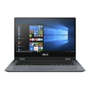 ASUS VivoBook Flip TP412 14 FHD Touch 2-in-1, Intel Core i3-8145U, Intel UHD Graphics 620, 4GB RAM, 128GB SSD, Windows 10 in S Mode, Star Grey, TP412FA-OS31T