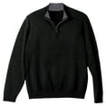 thumbnail image 1 of Edwards Garment Men's Quarter-Zip Cotton Blend Sweater, Style 712, 1 of 1