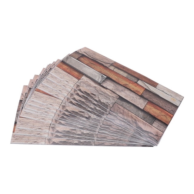 12 Pegatinas de Pared Para Azulejos, Pegatinas de Pared de Pvc Engrosadas para Sala de Estar, Dormitorio, Autoadhesivas, Impermeables, Efecto Ladrillo retro, Pegatinas para