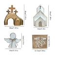 thumbnail image 2 of LEWEEN 4 Pcs Wooden Easter Tray Decoration, Three-dimensional Kitchen Living Room Ornaments, Festive Easter Home Decor Accents for Spring Holiday Display, 2 of 4