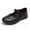 Black 2, variant on Rexoro Girls Mary Janes Hook and Loop Synthetic Flat Shoes School Outdoor