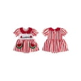 thumbnail image 2 of Cenuakty Baby Girl Summer Romper Dress Cute Watermelon Embroidery Short Bubble Sleeve Dot Print Jumpsuit, 2 of 9