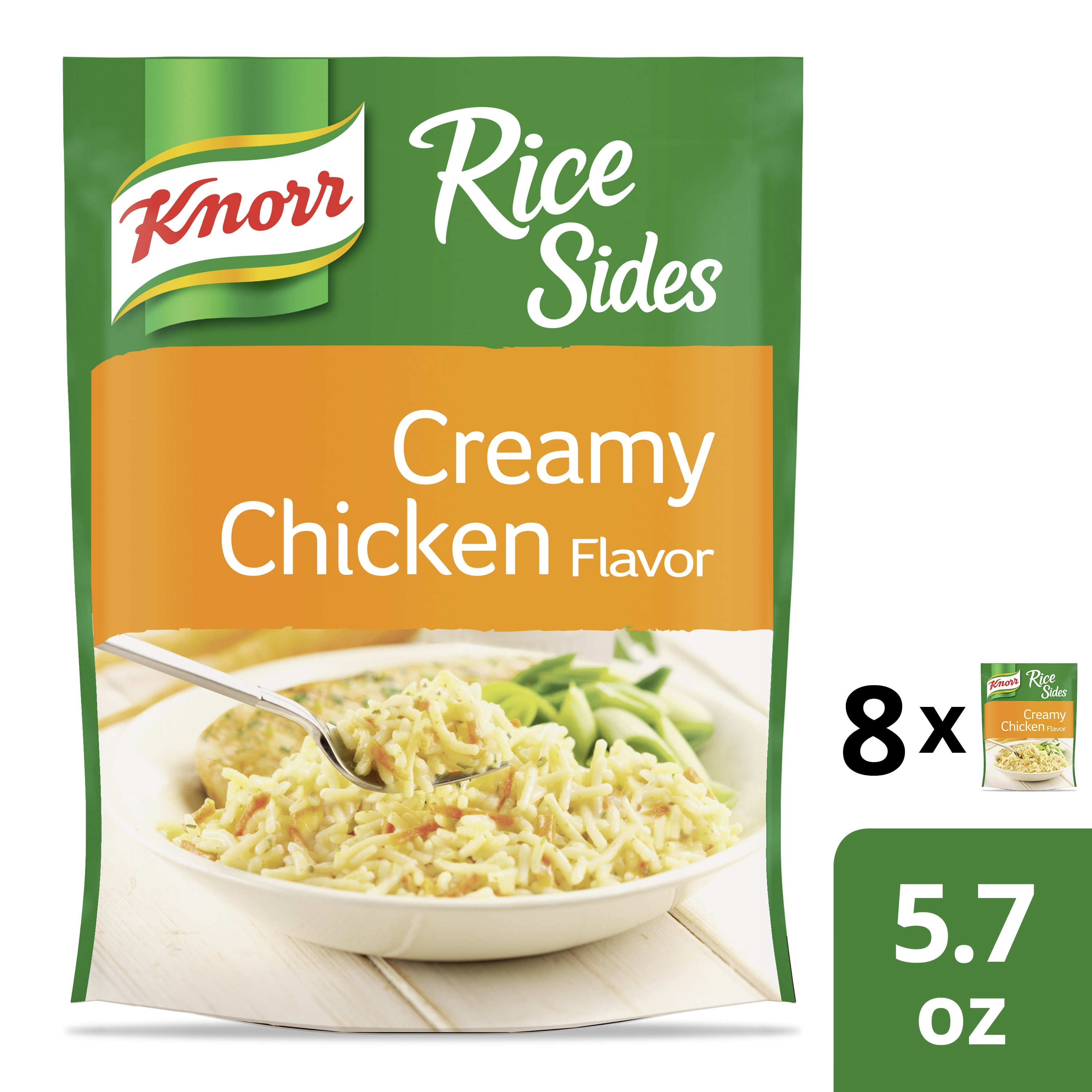 (8 Pack) Knorr Creamy Chicken Rice Sides 5.7 oz - Walmart.com