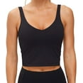 thumbnail image 3 of Wire-Free Padded Wide Shoulder Straps Yoga Sports Bra Comfortable Stretch, 3 of 18