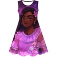 thumbnail image 1 of Disfraz de Encanto de Disney para niñas, vestido de princesa, disfraz de Isabela Mirabel, Carnaval, fiesta de cumpleaños y Navidad, 1 of 4