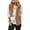 Khaki, variant on Fartey Womens Fleece Vests Plus Size Winter Zip Up Coat with Hoo Fashion Solid Color Sleeveless Jacket Vest Soft Comfy Fuzzy Sherpas Vests Coats with Pockets 5XL