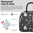 thumbnail image 3 of Womens Black and White Halloween Elements Pattern Lunch Box for Work,Insulated Lunch Bag for Women,Loncheras Para Mujer,Leakproof Adult Lunch Bag for Work,Beach,Travel,Picnic,Camping, 3 of 7