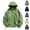 Green, variant on Men's Oversized Windbreaker Jackets Loose Hooded Cargo Windbreaker Lightweight Packable Hidden Zipper Pockets Street Travel Jacket for Men Green S