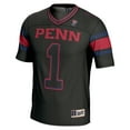 thumbnail image 2 of Men's GameDay Greats #1 Black Pennsylvania Quakers Endzone Football Jersey, 2 of 4