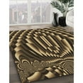thumbnail image 2 of Ahgly Company Indoor Square Patterned Bronze Brown Area Rugs, 3' Square, 2 of 6
