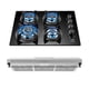 thumbnail image 1 of Combo Parrilla de Gas 5 Quemadores Y Campana Extractora de Pared 80 cm. Avera  VT4CEA80/Gas Natural y Gas LP/Acero Inoxidable., 1 of 12