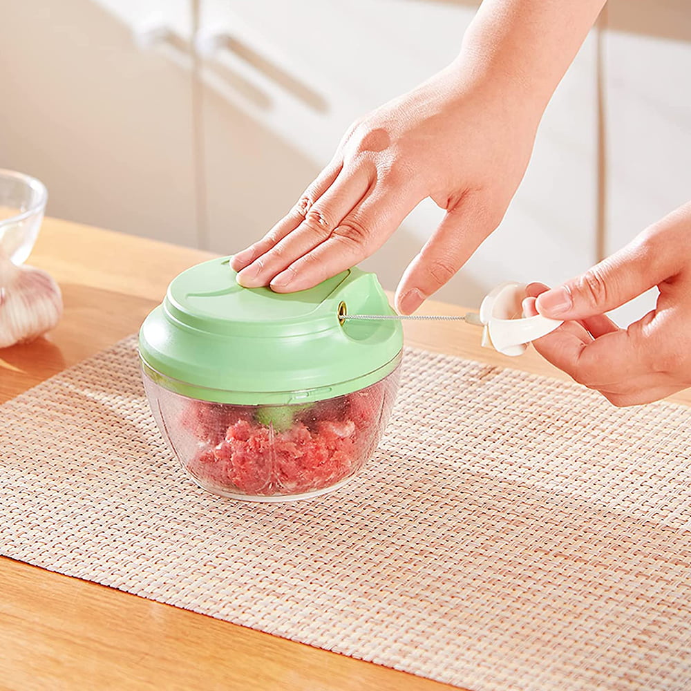 1pc Manual Food Chopper, Handheld Meat Mincer With Vegetable
