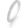 Barzel Classic Rose Gold Plated Pave Eternity Ring- Size 5