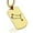 Gold, variant on Stainless Steel Gemini (Twins) Astrology Constellation Dog Tag Pendant Necklace