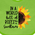thumbnail image 4 of Inktastic Summer in a World Full of Roses Be a Sunflower Boys or Girls Baby Bib, 4 of 4