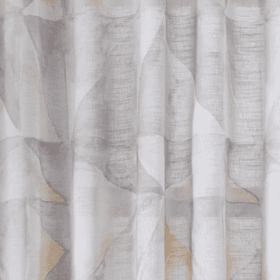 Rochelle Porter Prism Single Panel Curtain Poletop Rod Pocket, Cotton, Gray, Light Filtering, Adult, 50" W x 84" L