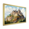thumbnail image 2 of Designart "Ancient Castle Harmony in Mountainous Terrain" Architecture Framed Wall Art Decor - Traditional Blue Castles Bedroom Framed Canvas Wall Art, 2 of 6