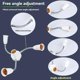 thumbnail image 3 of E27 LED Bulb Splitter Adapter Adjustable for Home Office 4 Heads, 3 of 4