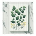 thumbnail image 2 of Ambesonne Eucalyptus Leaves Shower Curtain, Minimal Botanical, 69"Wx84"L, Reseda Green Yellow Grey, 2 of 4