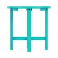 thumbnail image 5 of Garden 18" Inch Round Plastic Outdoor Patio Side Table, Turquoise, 5 of 7