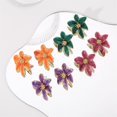 thumbnail image 6 of Giaone Handcrafted Flower Shape Earrings Drops Oil Earwear Florals Earring Ornament, 6 of 8