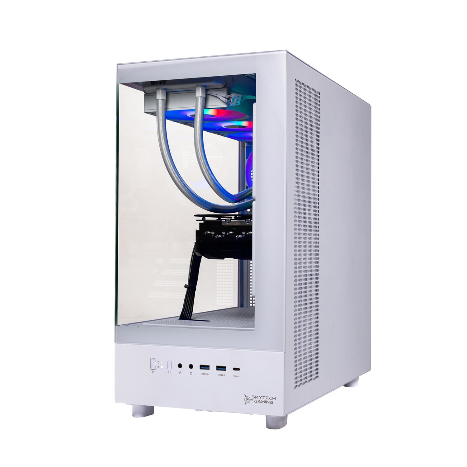 Skytech Gaming Azure 3 Gaming PC, Intel Ultra 7 270K PLUS 5.4GHz, NVIDIA RTX 5060 Ti 8GB VRAM, 1TB Gen4 NVMe SSD, 32GB DDR5 RAM 6000, 850W GOLD ATX 3 PSU, 360 ARGB AIO , WI-FI 6, Windows 11, Desktop