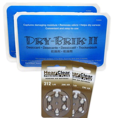 Dry Brik II Newest Version 2 Packs Of 3 12 HearClear Hearing Aid 