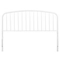thumbnail image 3 of Headboard, Queen Size, Metal, White, Modern Contemporary Urban Design, Bedroom Master Guest Suite, 3 of 6