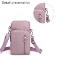 thumbnail image 3 of Bolso Bandolera Pequeño Para Teléfono, Bolso Bandolera Para Mujer, Bolso Bandolera Para Teléfono Celular, Mini Cartera Con Correa Para El Hombro, Rosa, 3 of 5