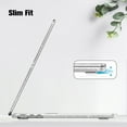 thumbnail image 3 of Fintie Case for MacBook Air 13.6 Inch A3240 A3113 A2681 (2022 2023 2024 2025 Release) - Protective Snap On Hard Shell Cover for MacBook Air 13.6" M2 M3 M4 Chip, Glittering Clear, 3 of 8