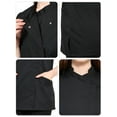 thumbnail image 5 of Toptie Women's Chef Coat With Pockets Short Sleeve Chef Jacket, 5 of 7