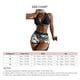 thumbnail image 5 of Traje de baño para mujer, 2 piezas, cintura alta, cuello halter, espalda descubierta, almohadilla para el pecho, traje de baño, traje de baño, bikini negro M, 5 of 5