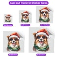 thumbnail image 5 of Hello Winter Shetland Sheepdog Frosty Morning Walk Welcome Snowy Christmas Cutout Transfer Sticker Sheltie Dog Lover Gifts Transparent Decal Art Decor - 02018, 5 of 5