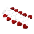 thumbnail image 2 of Augper Clearance Valentine's Decorative Lights String, Type 1.65M Red Iron Lights LED Battery Lights Love 10 LED Light 50 Count Christmas Lights Green Wire, 2 of 4