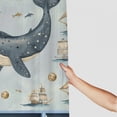 thumbnail image 3 of Orinice Whale Ship Space Art Bathroom Decor Set Polyester Fabric Shower Curtain for Bathroom Decoration with Hooks 69x72, 3 of 7